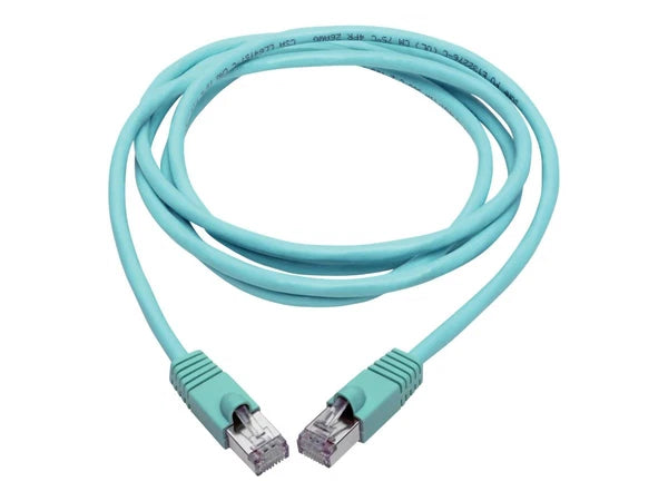 N262-008-AQ - Tripp Lite Cat6a 10G STP Snagless Shielded PoE 8ft Ethernet Cable