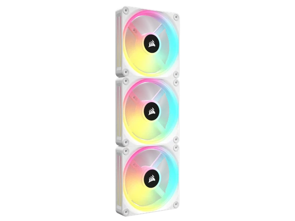 CO-9051006-WW - Corsair QX RGB Series iCUE LINK QX120 RGB WHITE 120mm Magnetic Dome RGB Fan