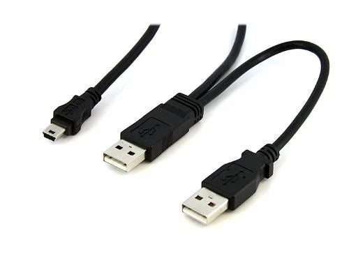 USB2HABMY1 - StarTech 1ft USB Y Cable