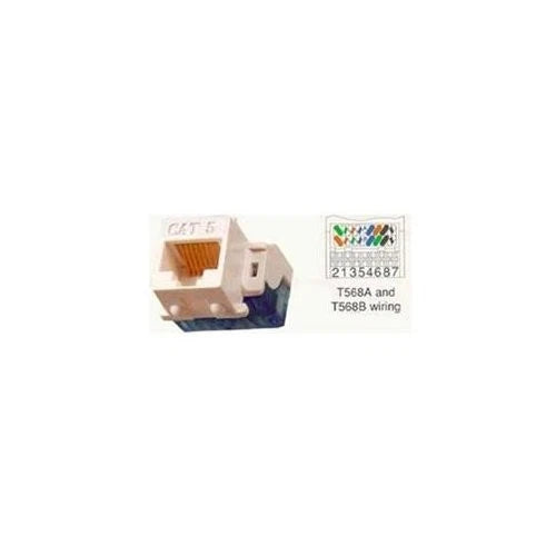 CAT5JACK-BK - ICC IC1078E5BK CAT5 JCK Black 1 x RJ-45 Port