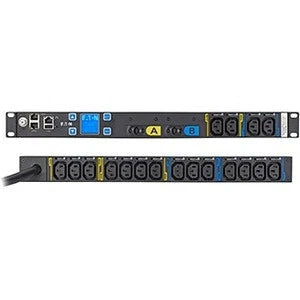 EMIT07-10 - Eaton 1U Single-Phase Metered Input Rack PDU 10ft Cord 200-240V