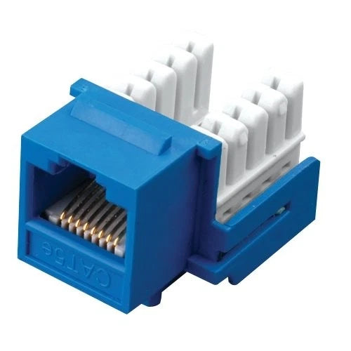 820423 - Vanco Cat5e Rj45 90 Degree Keystone Jack 110 Style White