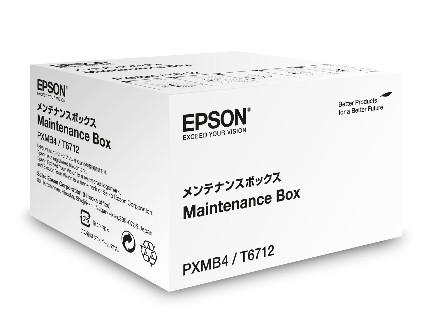 T671200 - Epson THE T6712 INK MAINTENANCE BOX STORES INK THAT GETS FLUSHED FROM THE SYSTEM DURIN