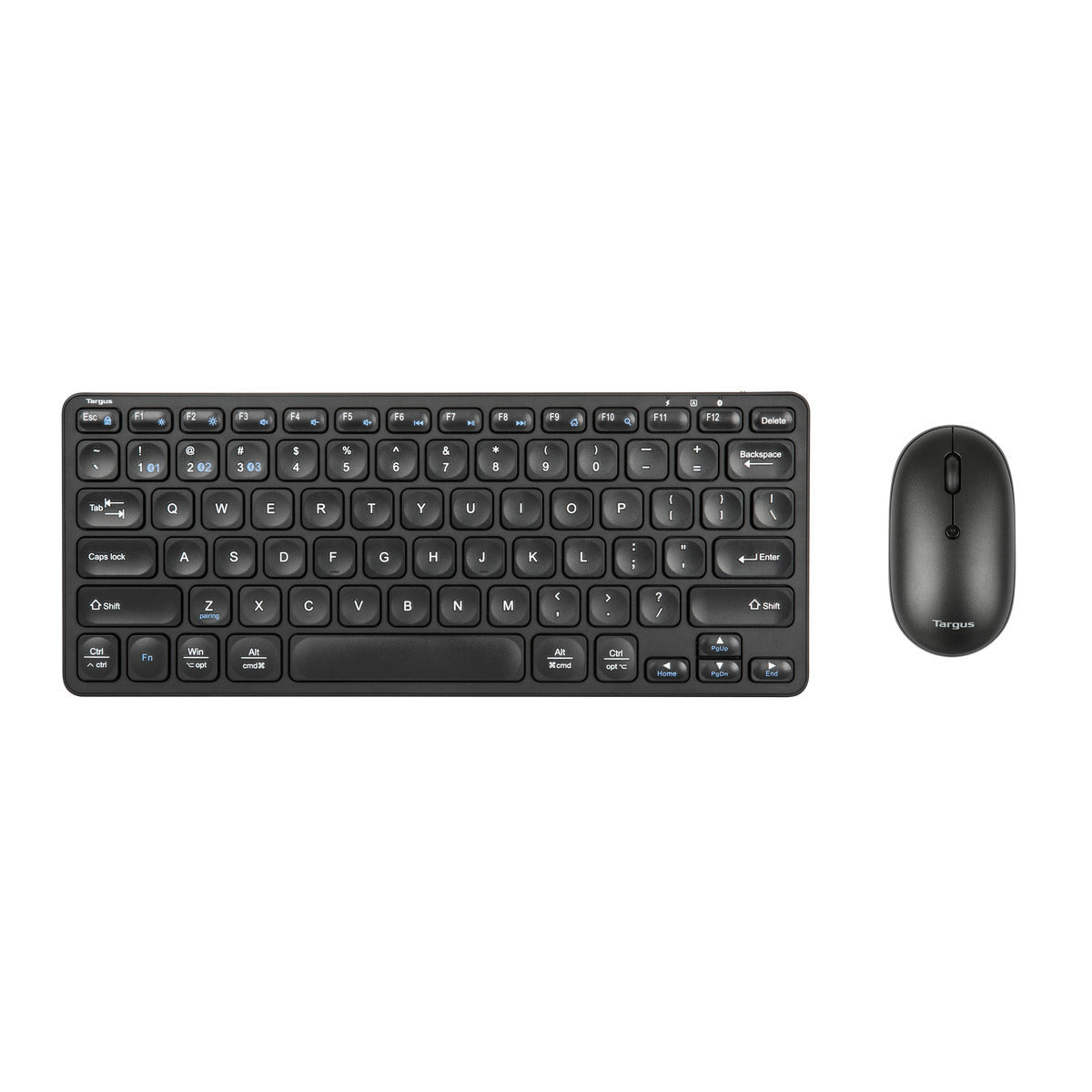 AKM620AMUS - Targus ANTIMICROBIAL COMPACT KEYBOARD AND COMPACT MOUSE BUNDLE AKB862 + AMB581 BLACK