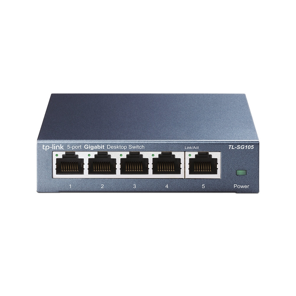 TL-SG105 - TP-Link SG105 5 X RJ-45 PORTS 10/100/1000BASE-T UNMANAGED DESKTOP GIGABIT ETHERNET NETWORK SWITCH
