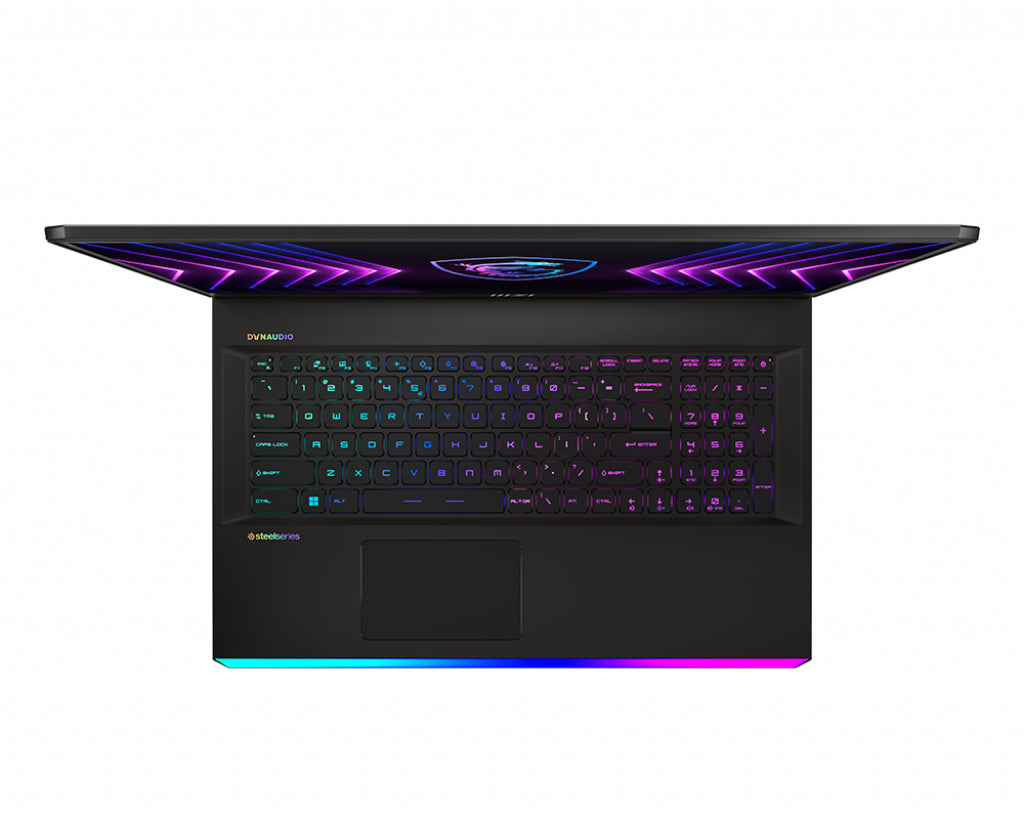 MSI Gaming GE77HX 12UHS-003 Raider i7-12800HX Notebook 17.3" Quad HD Intel® Core™ i7 32 GB DDR5-SDRAM 1000 GB SSD NVIDIA GeForce RTX 3080 Ti Wi-Fi 6E (802.11ax) Windows 11 Pro Black