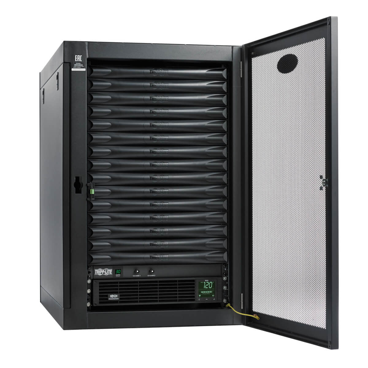 EDGEREADY MICRO DATA CENTER-15U, HEAVY-DUTY, WALL-MOUNT, 3 KVA UPS, NETWORK MANA