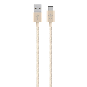 F2CU060BT04-GLD - Belkin CABLE,PREMIUM,USB-C/USB-A MIX METALIC,4 ,GOLD