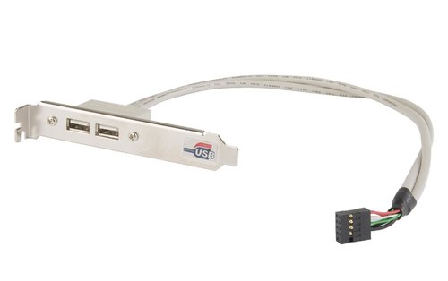 CBL-CUSB-0664 - Supermicro USB2.0, 2X TYPE-A TO 2X5/P2.54,40CM,28AWG