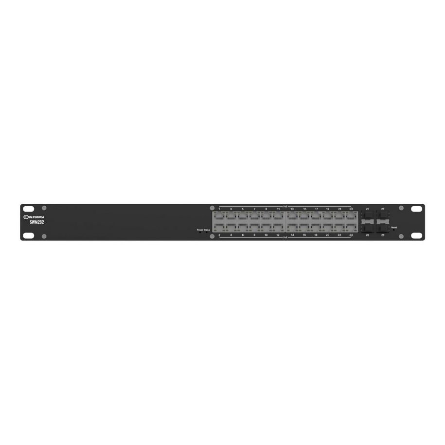 SWM282000200 - Teltonika SWM282 L2+ Managed 24x ETH PoE Ports 4x SFP Switch