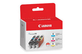 0621B016 - Canon CLI-8 3 PACK C/M/Y VALUE PACK - INK - CARTRIDGE - FOR PRO9000 PRO9000 MAR