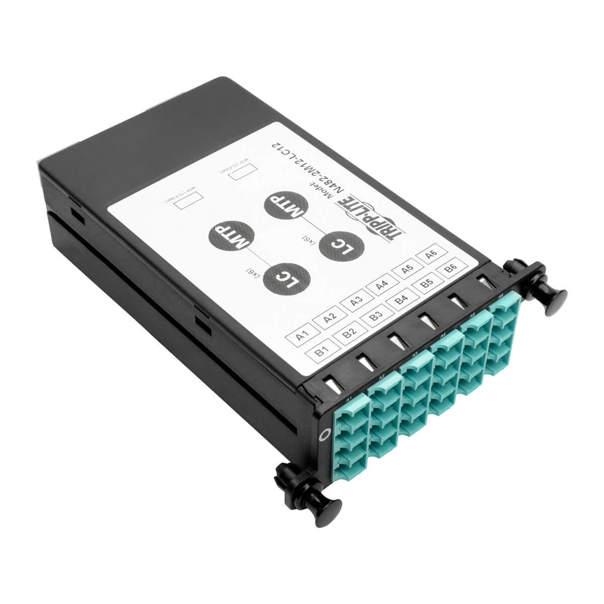 12-FIBER PATCH PANEL 2 MTP/MPO TO 12 LC 10GB BREAKOUT CASSETTE