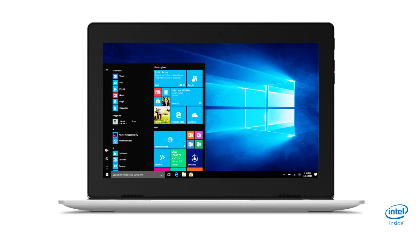 Lenovo IdeaPad D330 N5000 Hybrid (2-in-1) 10.1" Touchscreen WUXGA Intel® Pentium® Silver 4 GB LPDDR4-SDRAM 128 GB eMMC Wi-Fi 5 (802.11ac) Windows 10 Pro Gray