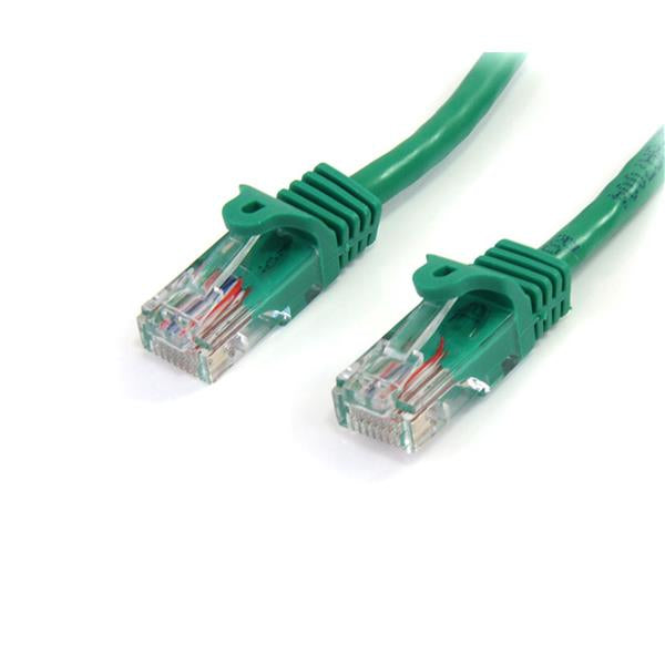 45PATCH25GN - StarTech.com 25FT GREEN SNAGLESS CAT5E PATCH CABLE