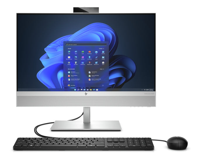 HP EliteOne 840 G9 Intel® Core™ i5 23.8" 1920 x 1080 pixels 8 GB DDR5-SDRAM 512 GB SSD All-in-One PC Windows 10 Pro Wi-Fi 6E (802.11ax) Silver