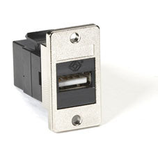 FMT1050 - Black Box PANEL MOUNT USB COUPLER TYPE A FEMALE/TYPE B FEMALE BLACK GSA TAA