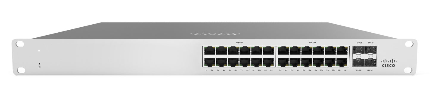 Cisco Meraki MS125-24 Managed L2 Gigabit Ethernet (10/100/1000) 1U Gray