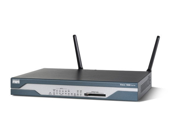 Cisco 1801, Refurbished wireless router Fast Ethernet 4G Black, Blue, Stainless steel