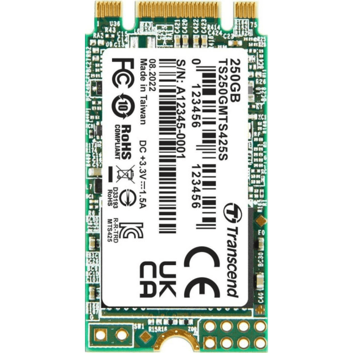 TS250GMTS425S - Transcend 250GB MTS425S M.2 SATA SSD