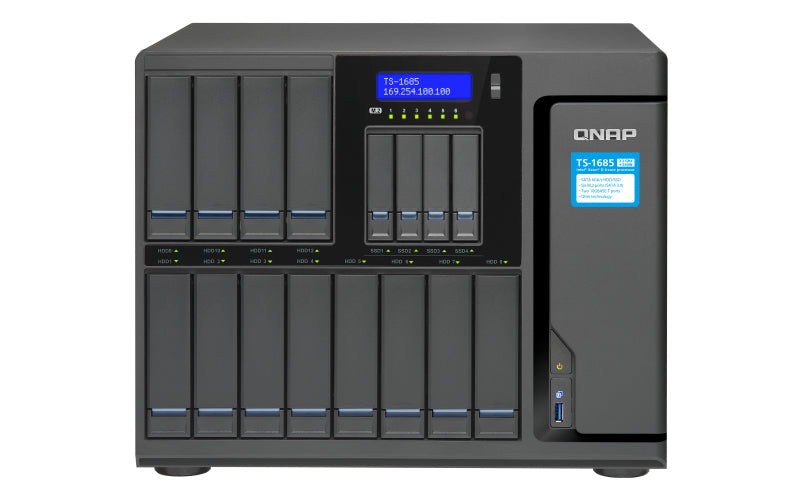QNAP TS-1685 NAS Desktop Ethernet LAN Black D-1521