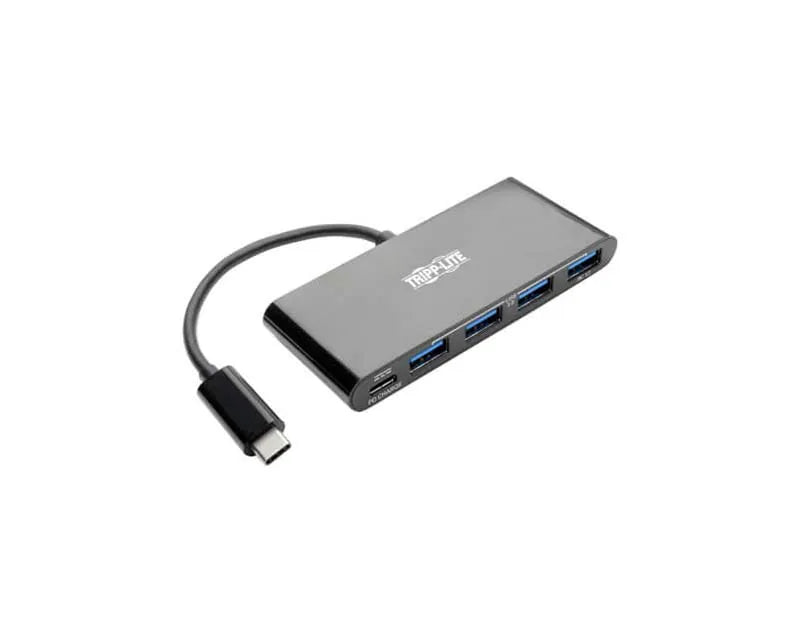 U460-004-4AB - Tripp Lite 4-PORT USB 3.1 GEN 1 PORTABLE HUB - USB TYPE-C (USB-C) TO (X4) USB-A, ALUMINUM,