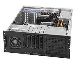 CHASSIS, BLACK 4U CHASSIS W/ 5X SAS3 3.5INCH HOTSWAP HDD, 668W PWS, BLACK