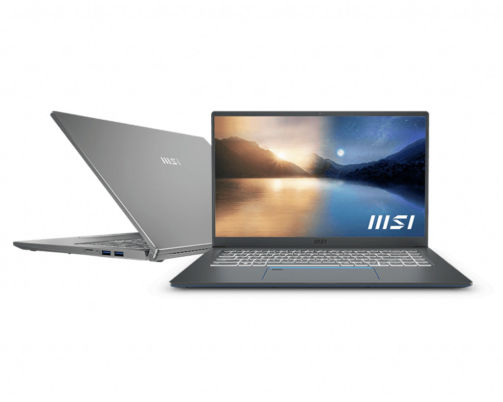 MSI Prestige A11SCS-015 i7-1185G7 Notebook 15.6" Full HD Intel® Core™ i7 32 GB DDR4-SDRAM 1000 GB SSD NVIDIA GeForce GTX 1650 Ti Max-Q Wi-Fi 6 (802.11ax) Windows 10 Pro Gray
