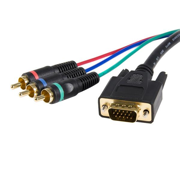 HD15CPNTMM3 - StarTech.com 3FT HD15 TO COMPONENT RCA BREAKOUT CABLE
