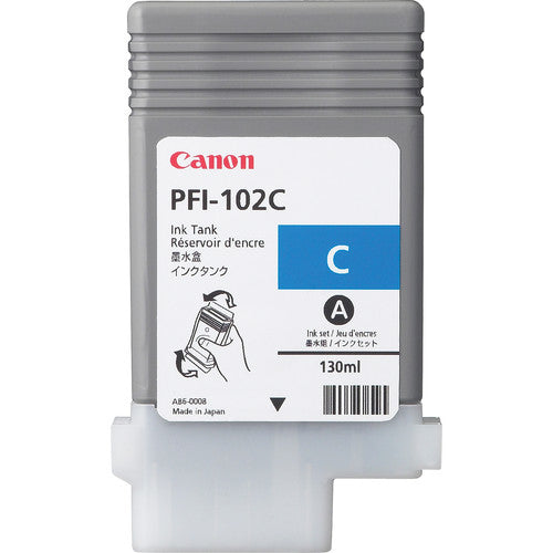 0896B001AA - Canon CANON PFI-102C CYAN INK TANK 130ML