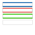 SLP-4AFL - Seiko Instruments LABELS - BLUE;GREEN;PINK;YELLOW - 0.56 IN X 3.44 IN - FOR SLP400, 200, & 100 SER