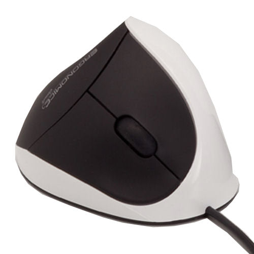 EM011-W - Ergoguys WHITE ERGONOMIC WIRED VERTICAL MOUSE