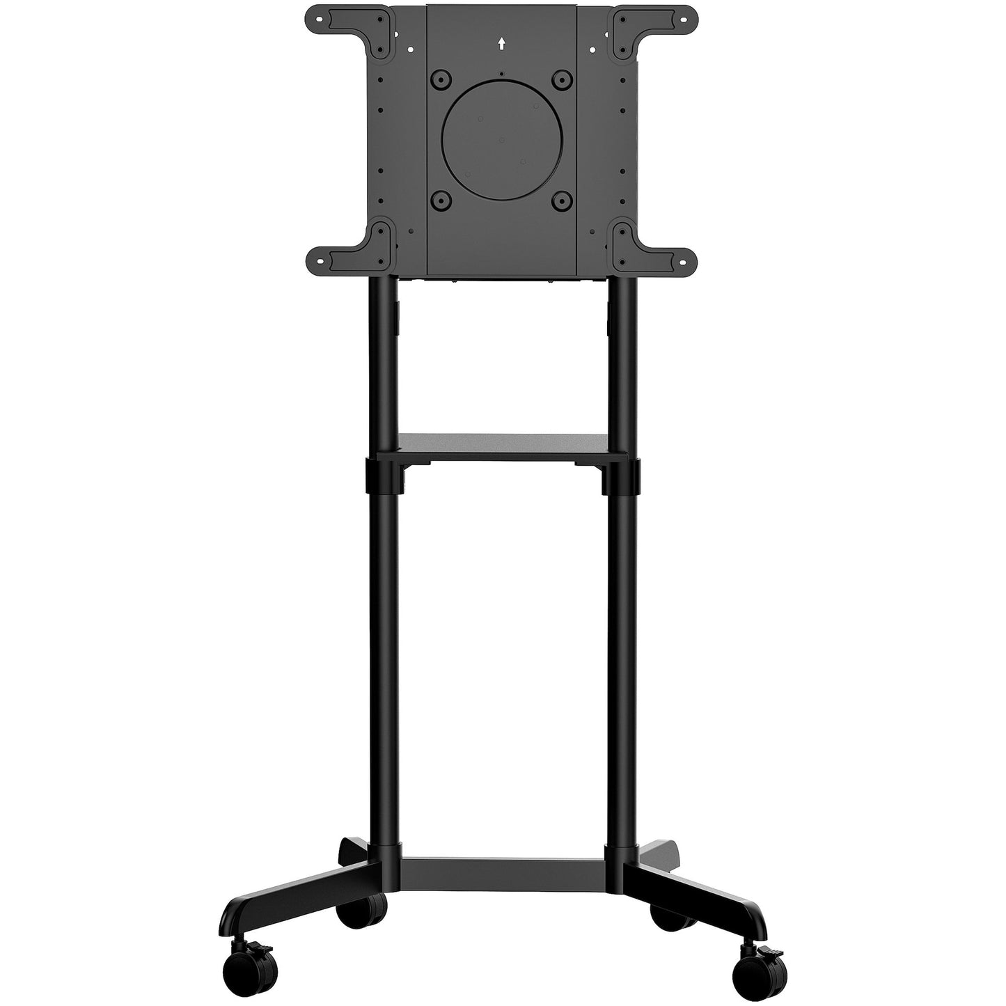 HEAVY-DUTY MOBILE TV CART ON WHEELS FOR 37-70 INCH VESA MOUNT DISPLAY (154LB) -