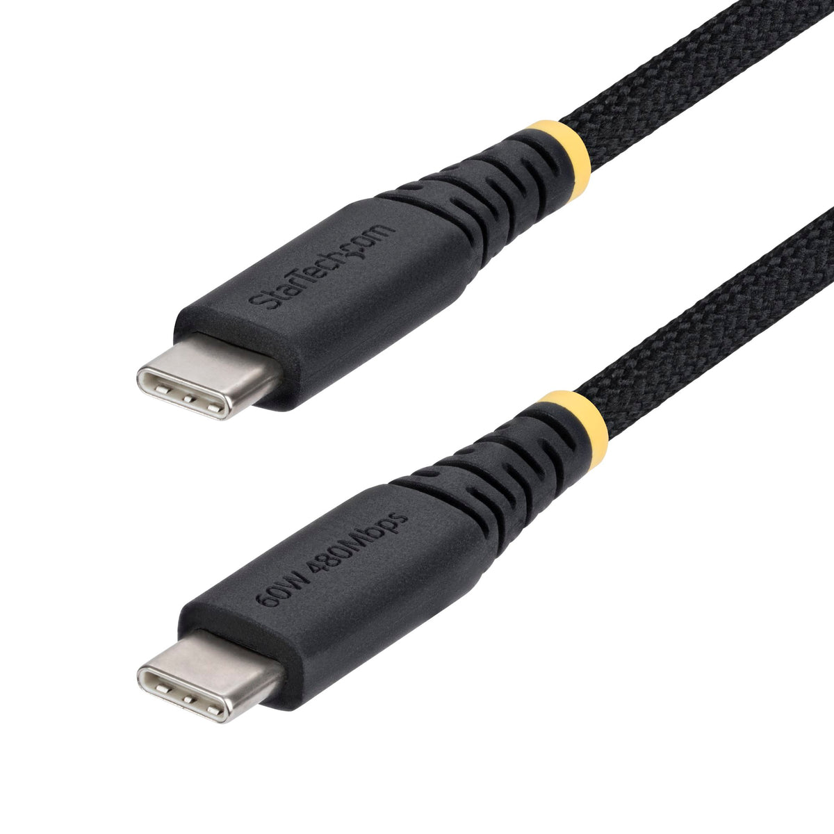 USB2CC1FTNCBR - StarTech 60W 3A PD Dual-Layer 1ft 30cm USB-C Charging Cable