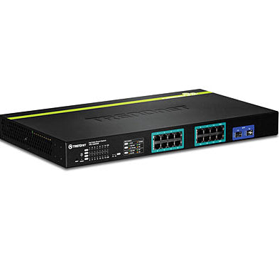 TPE-1620WS - Trendnet 16-PORT W/ 2 SHARED SLOTS 16 POE, 2SFP