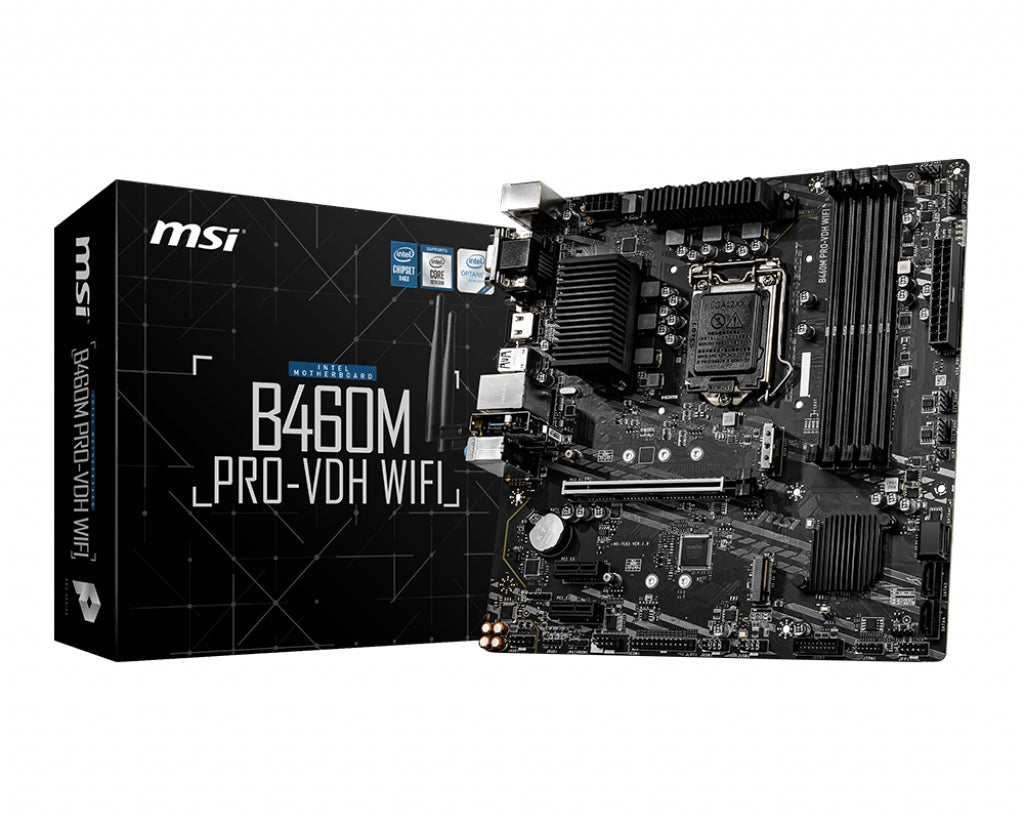 MSI B460M PRO-VDH WIFI motherboard Intel B460 LGA 1200 micro ATX