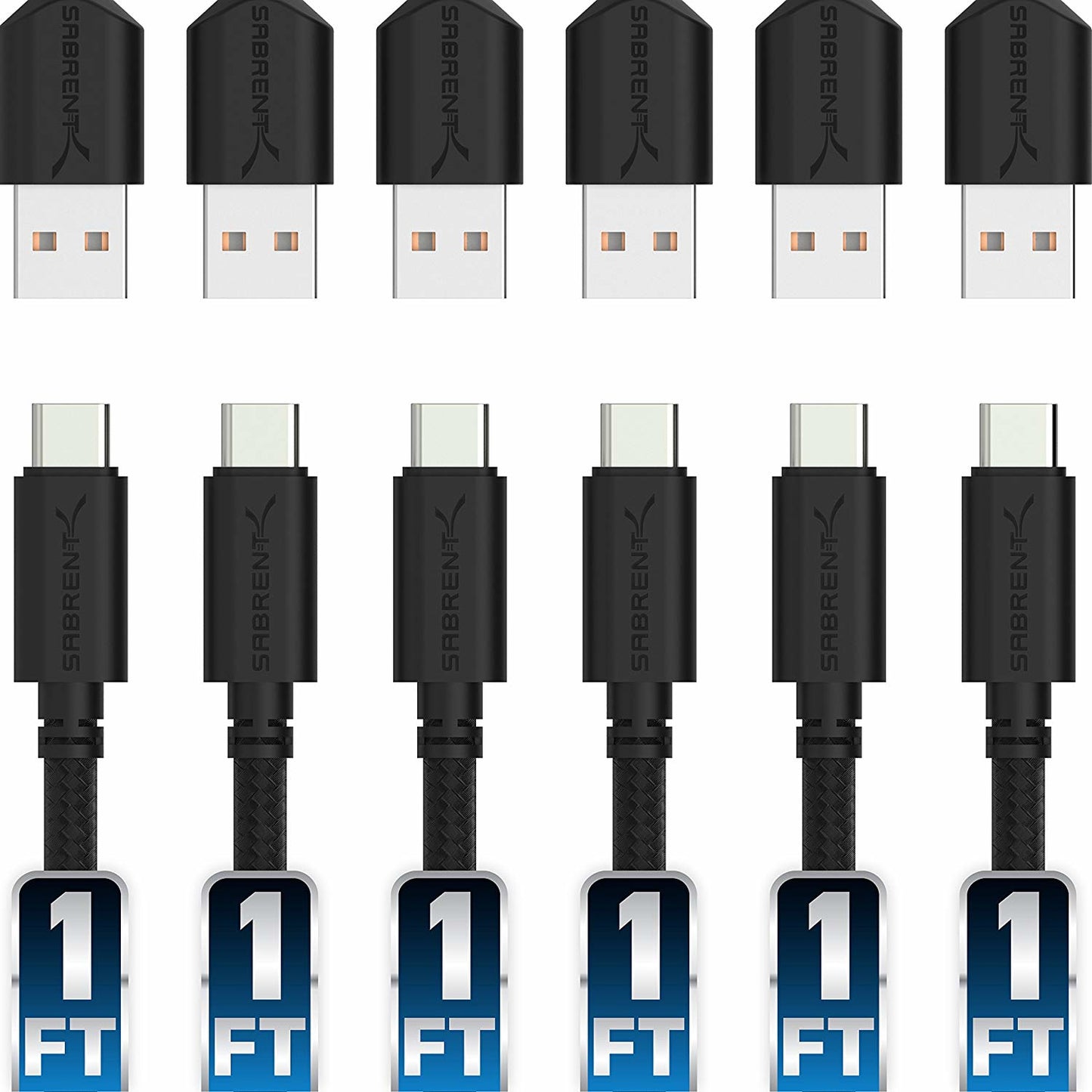 CB-C6X1-PK50 - Sabrent 50PK USB 2.0 TO USB-C SYNC &