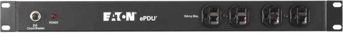 Eaton EPBZ99 power distribution unit (PDU) 12 AC outlet(s) 1U Black
