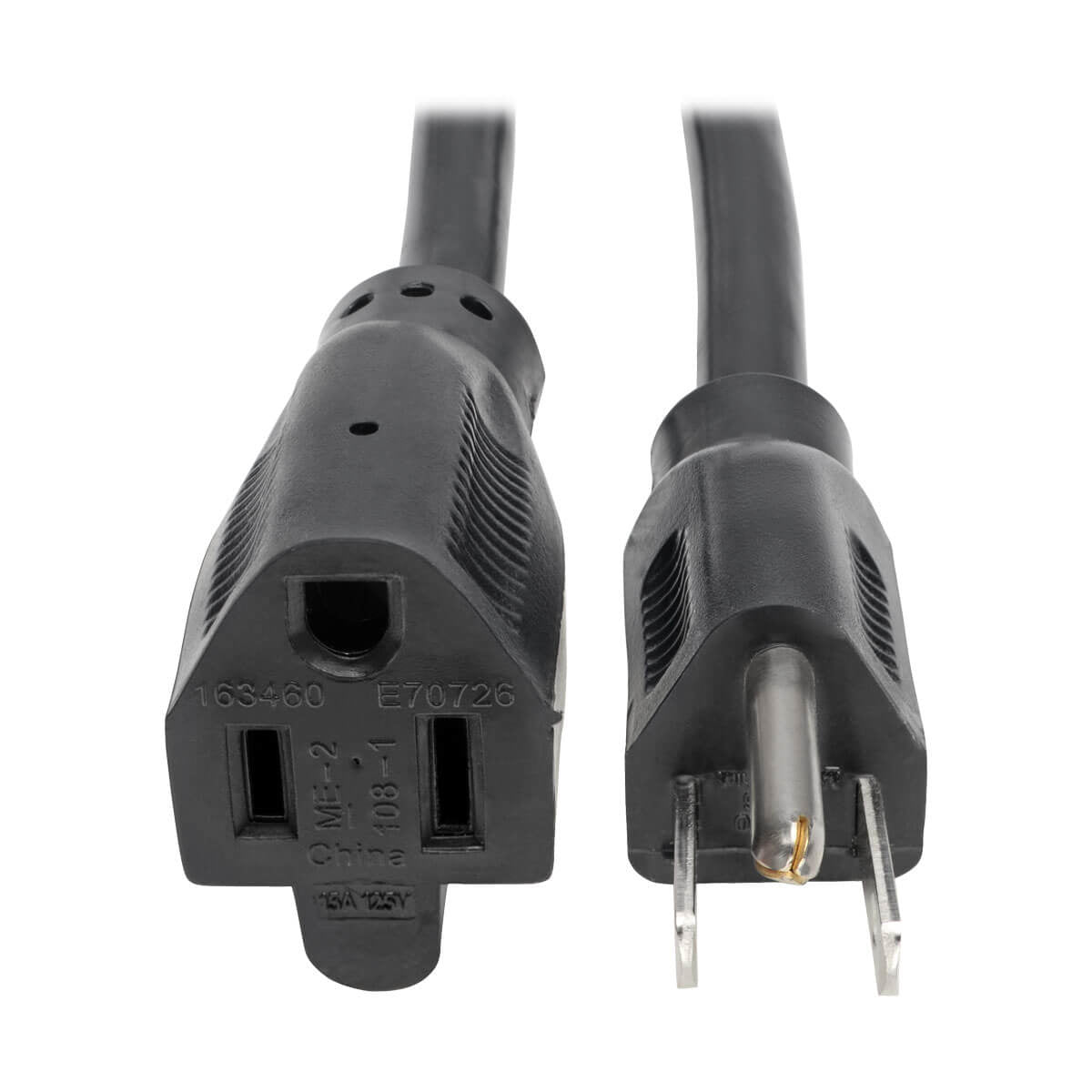 P024-010 - Tripp Lite 10FT POWER CORD EXTENSION CABLE 5-15P TO 5-15R HEAVY DUTY 15A 14AWG