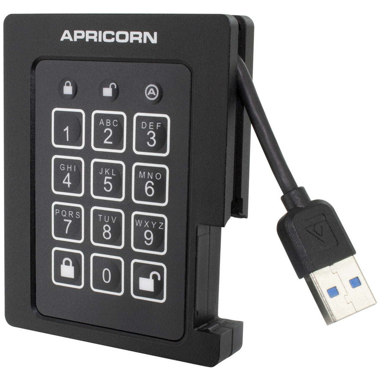 ASSD-3PL256-2TBF - Apricorn AEGISPADLOCK SSD 2TB USB3.0 ENCRYPTED DR