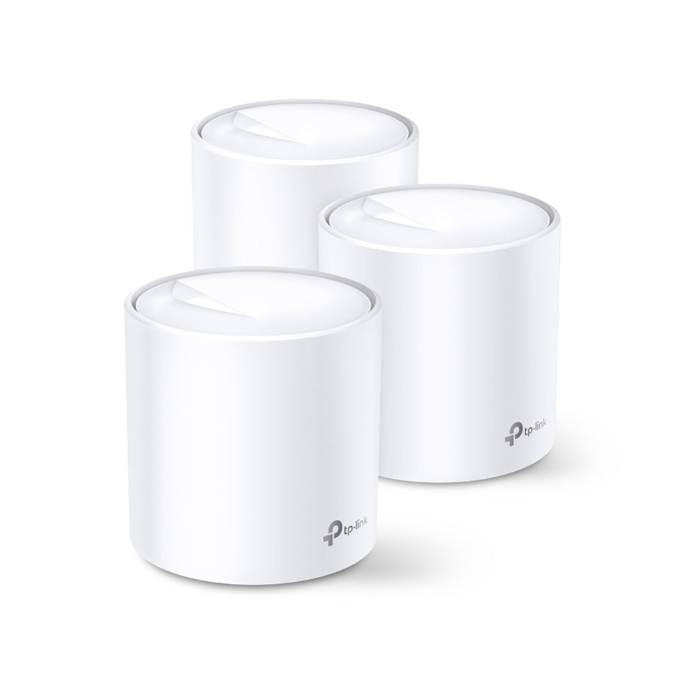 TP-Link DECO X60(3-PACK) mesh wi-fi system Dual-band (2.4 GHz / 5 GHz) Wi-Fi 6 (802.11ax) White 2 Internal