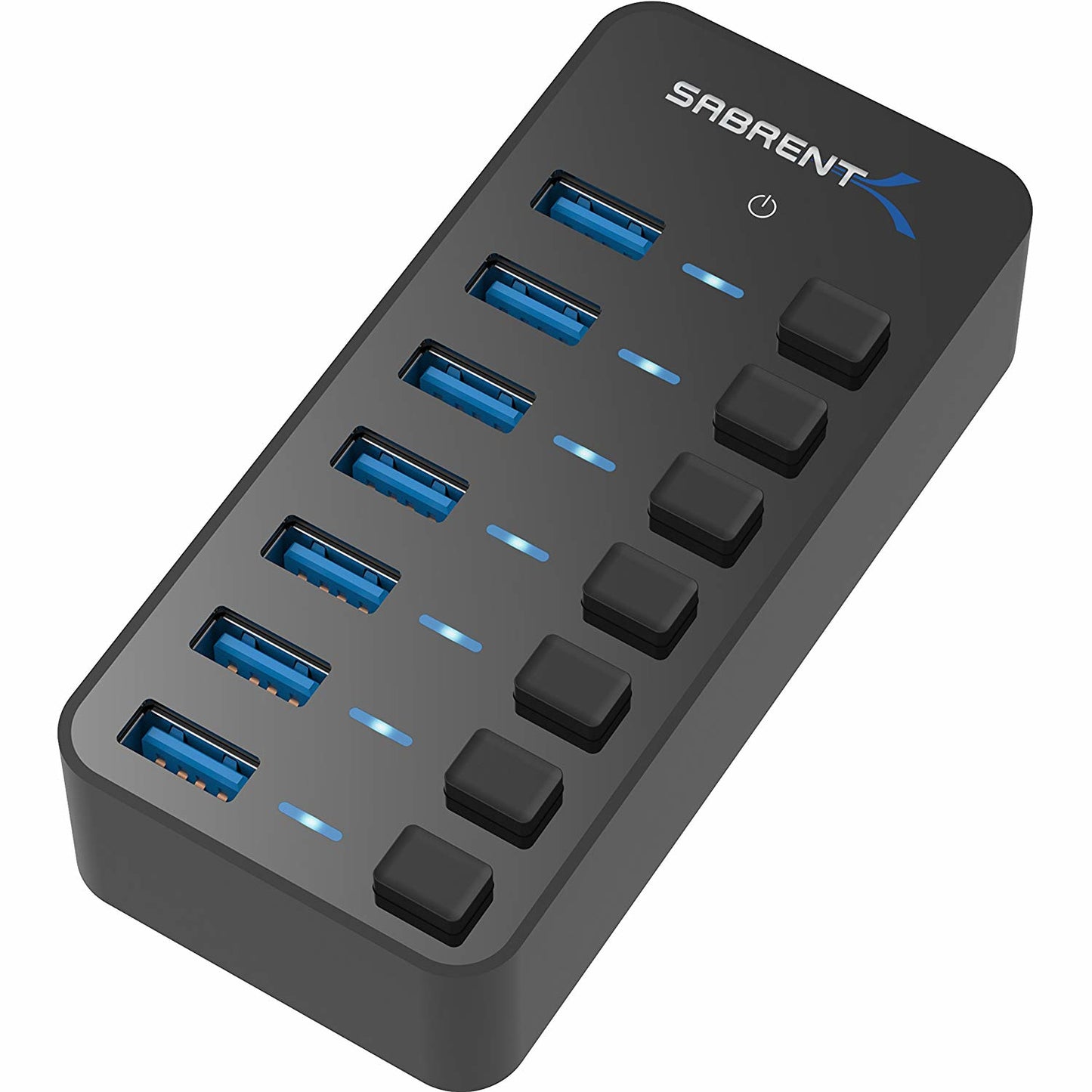 Sabrent HB-BUP7 interface hub USB 3.2 Gen 1 (3.1 Gen 1) Type-C 5000 Mbit/s Black