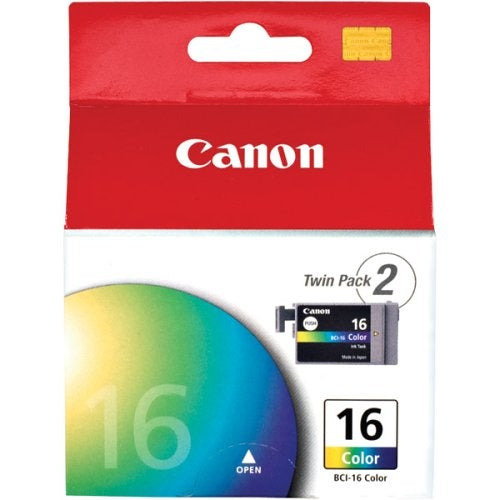 9818a003 - Canon BCI-16 2PK DYE COLOR INK TANK