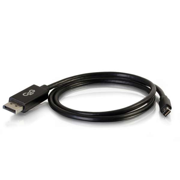 54301 - C2G 6FT MINI DISPLAYPORT TO DISPLAYPORT ADAPTER CABLE 4K 30HZ - BLACK