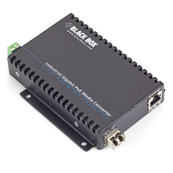 GIGABIT ETHERNET INDUSTRIAL POE MEDIA CONVERTER 10/100/1000-MBPS COPPER TO 1000-
