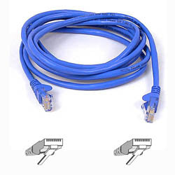 A3L980-40-BLU-S - Belkin 40FT CAT6 SNAGLESS PATCH CABLE, UTP, BLUE PVC JACKET, 23AWG, 50 MICRON, GOLD PLA