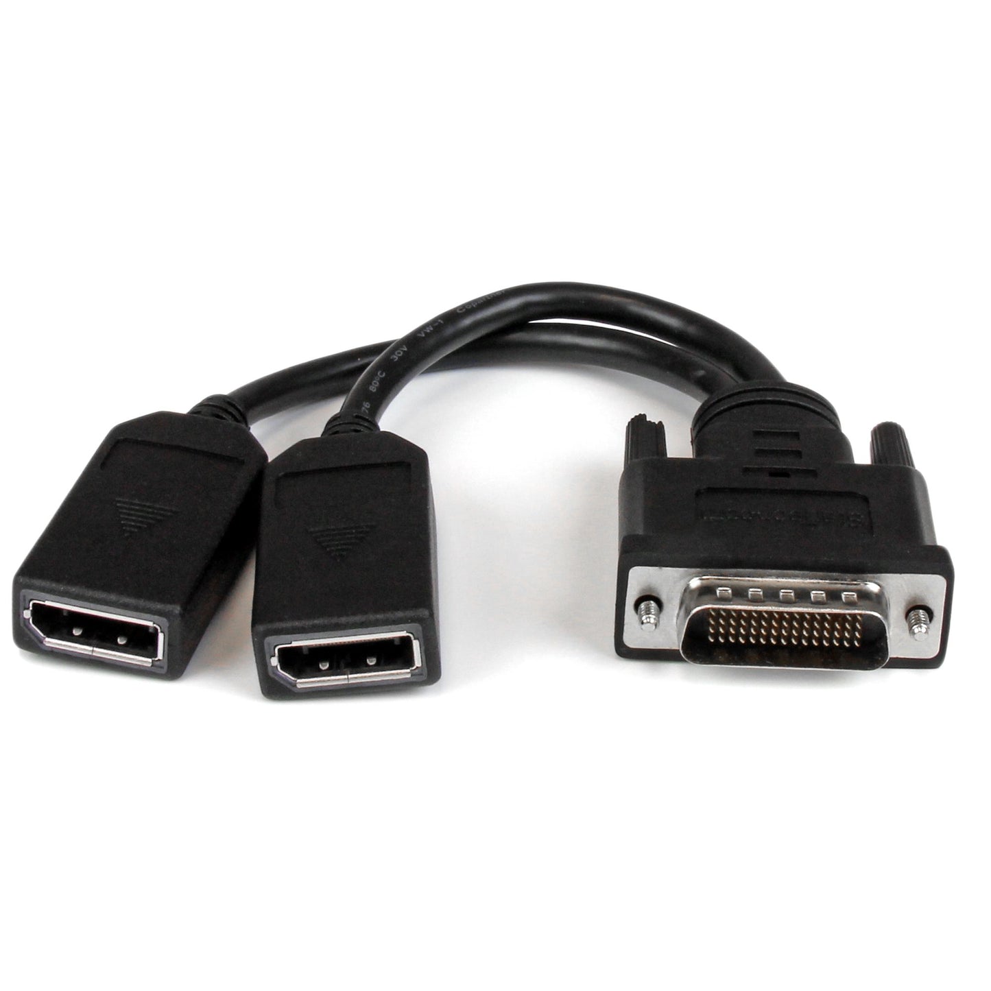DMSDPDP1 - StarTech.com 7.8IN DMS-59 TO DUAL DISPLAYPORT ADAPTER; 4K X 2K (3840X2400P 60HZ)/21.6GBPS/HBR