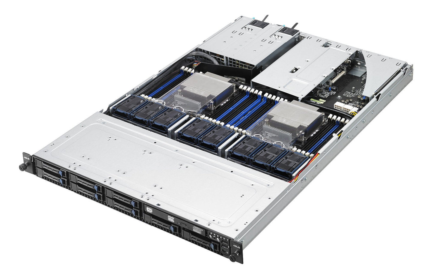 ASUS RS700-E8-RS8 V2 Intel® C612 LGA 2011-v3 Rack (1U) Black, Metallic