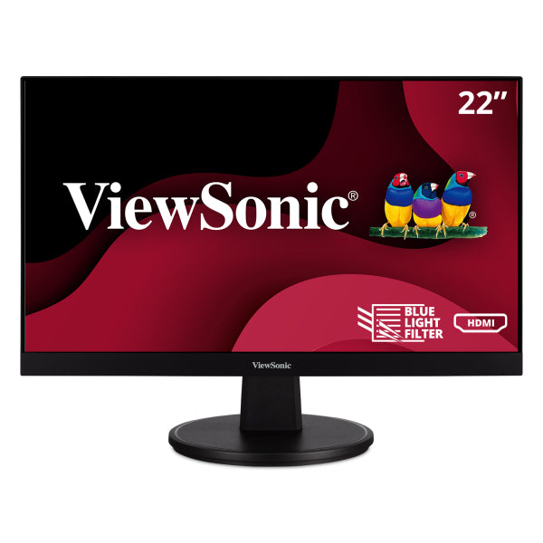 VA2247-MH - Viewsonic 22IN MVA LCD MONITOR HDMI VGA FRAMELESS 1920X1080 RESOLUTION