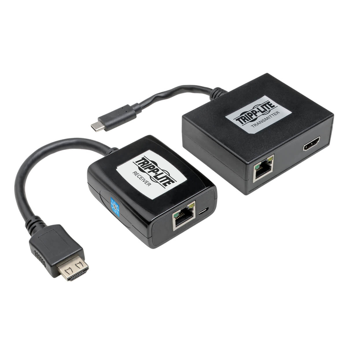 USBC TO HDMI OVER CAT6 EXTENDER KIT WITH POC USB 3.1 GEN 1, 1080P @ 60 HZ, 150