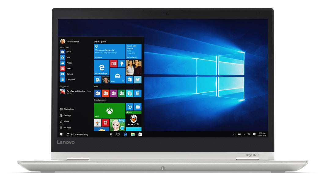 Lenovo ThinkPad Yoga 370 Hybrid (2-in-1) 13.3" Touchscreen Full HD 7th gen Intel® Core™ i5 16 GB DDR4-SDRAM 512 GB SSD Wi-Fi 5 (802.11ac) Windows 10 Pro Silver